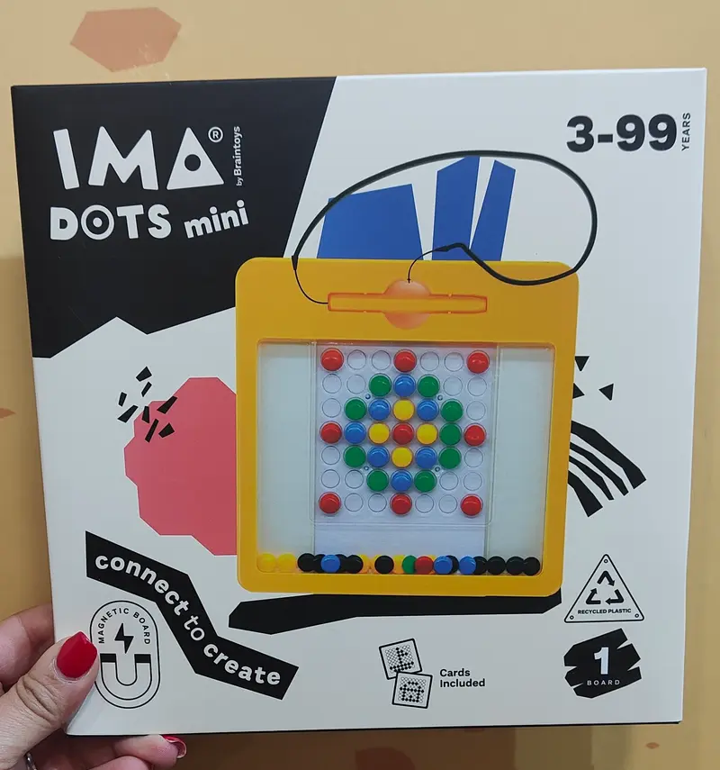 Juego IMADOTS TABLERO MINI piezas y lápiz magnéticos - BRAINTOYS