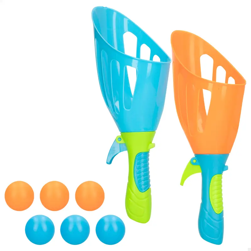 Juego lanza bolas con 2 raquetas y 6 pelotas Fun Área!