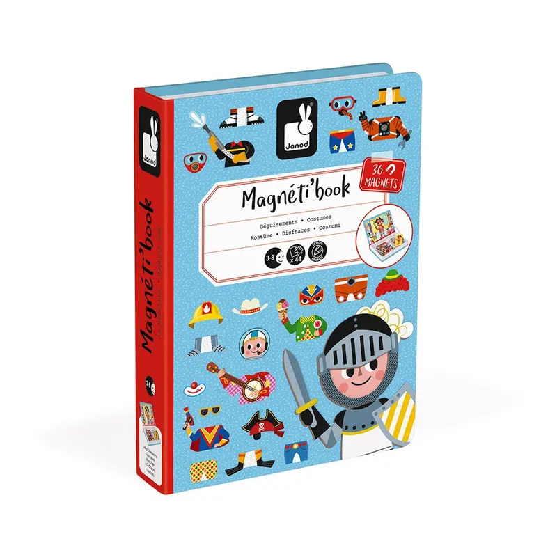 Juego magnético disfraces chicos magneti'book - janod j02719