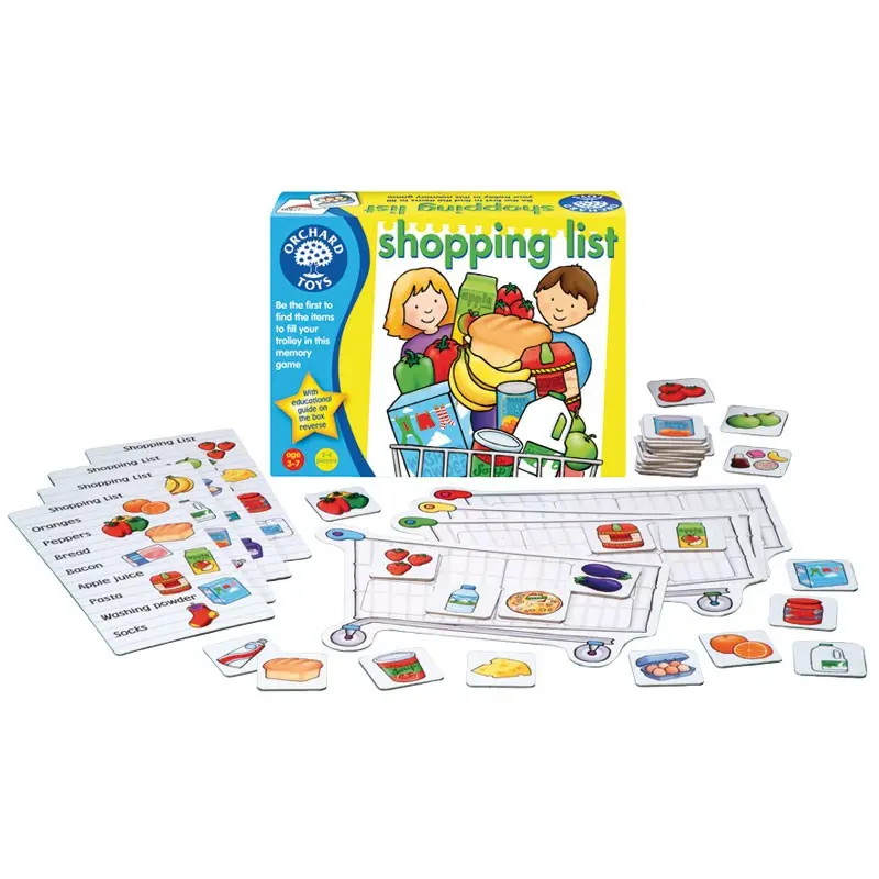 Juego Memoria Inglés Lista de la Compra Orchard Toys | 3-6 Años
