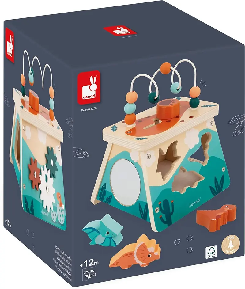 Juego multiactividades Volcán de madera Janod - J05827