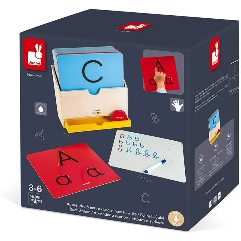 Juego para Aprender a Escribir el Alfabeto Essentiel Janod J05074