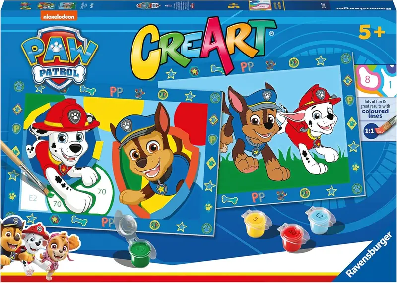 Juego para Pintar por números - Creart Patrulla Canina - Ravensburger