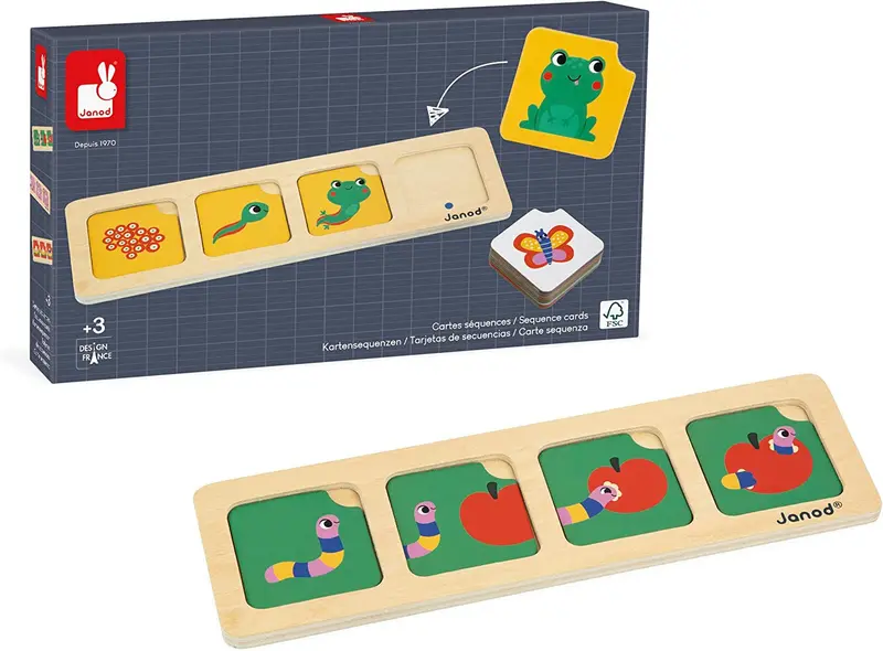 Juego pedagógico Tarjetas de secuencias El Jardín - Janod J05083
