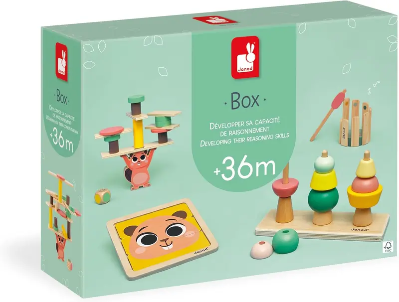 Juegos Educativos para desarrollar las Habilidades de Razonamiento niños + 36 meses - Janod 04066
