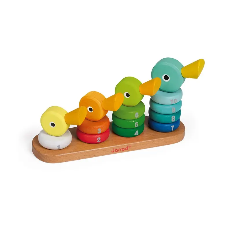 Juero para apilar patitos de madera - Janod J08212