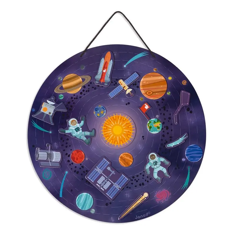 Juguete educativo mapa sistema solar magnético - janod j05462