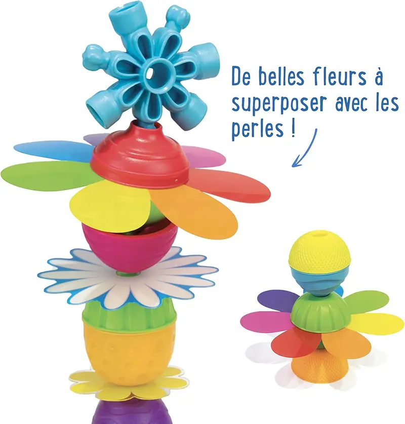 Juguete evolutivo, conjunto de creacion floral, Cuentas educativas - Lalaboom