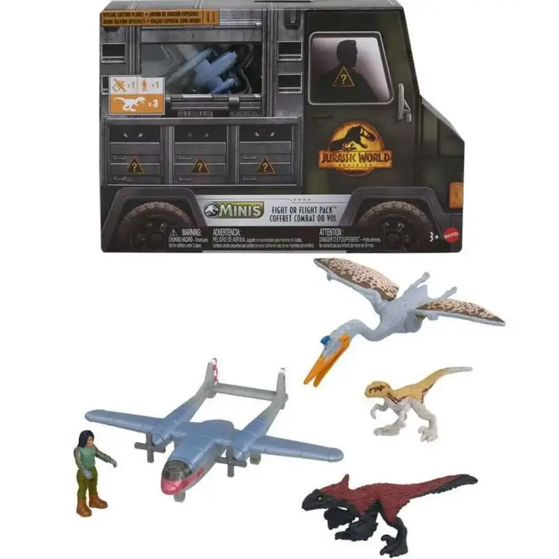 Jurassic World Dominion dinosaurios minis pack 5 figuras