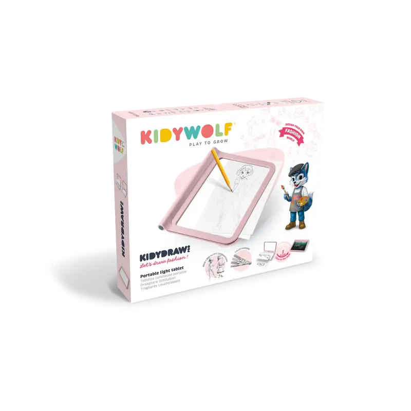 Kidydraw Tabla de Dibujo Rosa