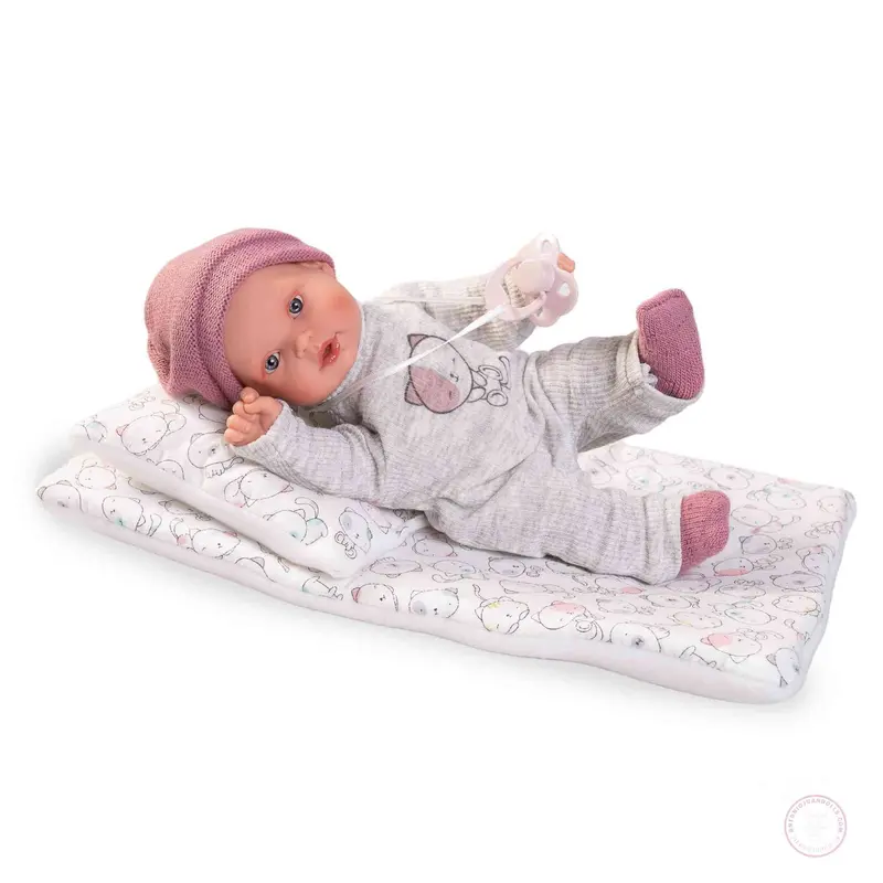 Kika Lloro Camita Gatitos 27cm Cuerpo Blandito Mecanismo Llanto (11115)