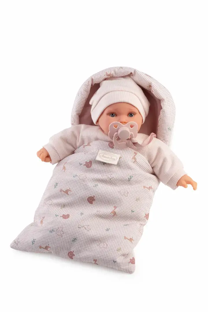 Kika Lloro Saco Camping 27cm - Cuerpo Blandito con Mecanismo Lloro (11326)