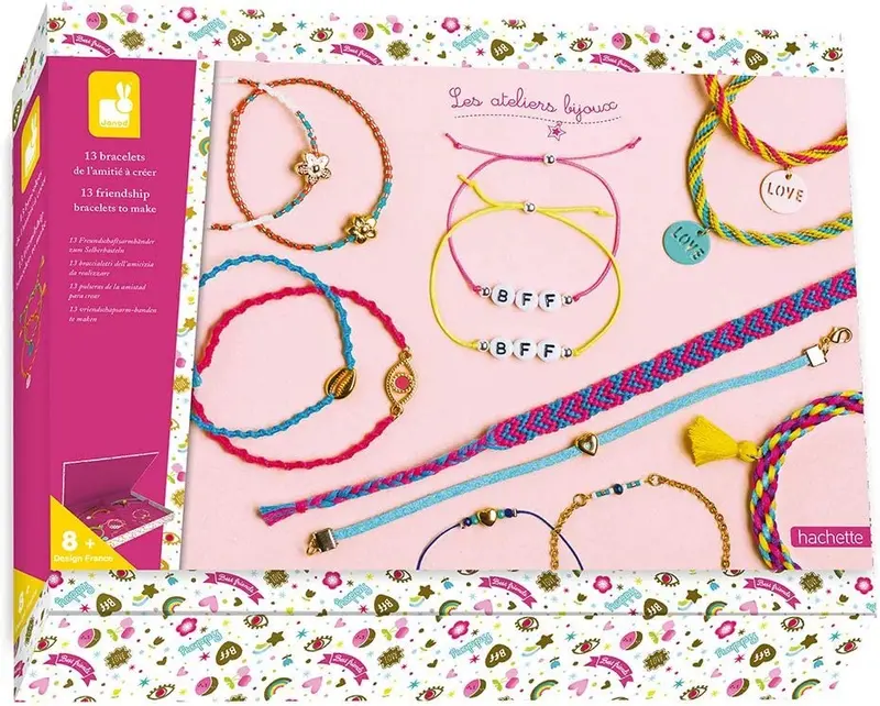 Kit creativo - Crear 13 pulseras de la amistad - Janod J07939