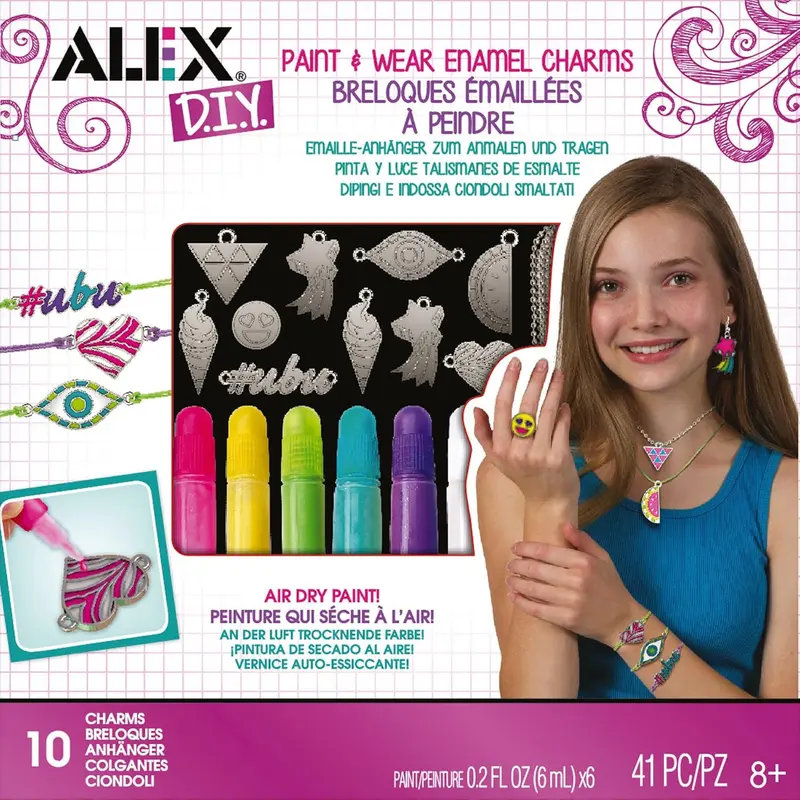 Kit Creativo Pinta Tus Talismanes con Esmalte - Alex