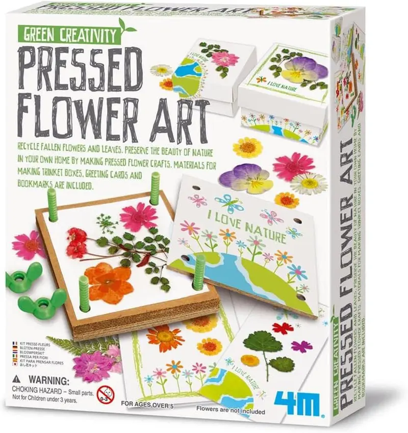 Kit de Manualidades para Prensar Flores - Pressed Flower Art - 4M 04567