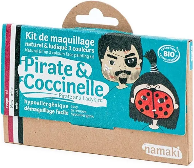 Kit de maquillaje de 3 colores pirata y mariquita - Namaki 080