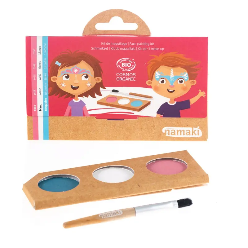 Kit de maquillaje de 3 colores princesa y unicornio - NAMAKI 081