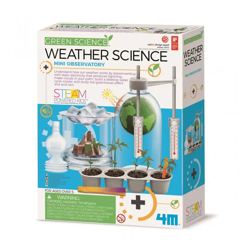 Kit Experimentos Meteorología Green Science 4M | Ciencia Climática STEM | +8 Años