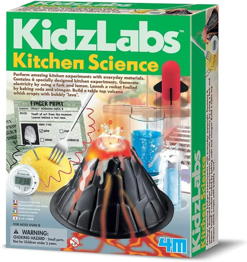 Kit Laboratorio de Ciencias para Niños - Experimentos Reales en Casa | 4M 00-03296
