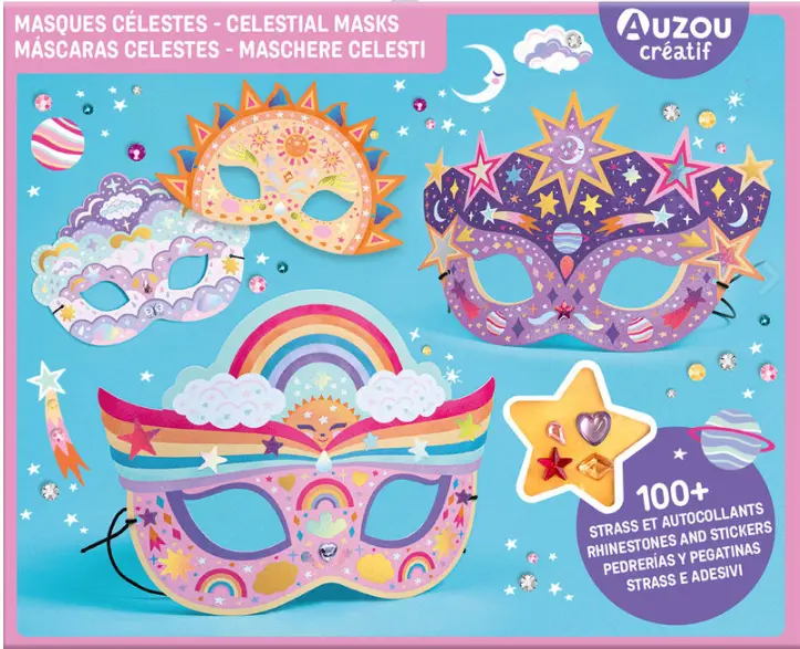 Kit para decorar máscaras "Máscaras Celestes" - Auzou