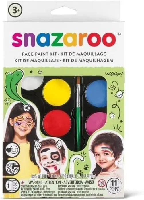 Kit Pintura Facial Snazaroo Arco Iris | 50 Caras Niños