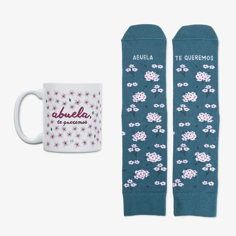 Kit Taza + Calcetines "Abuela te queremos" - UO