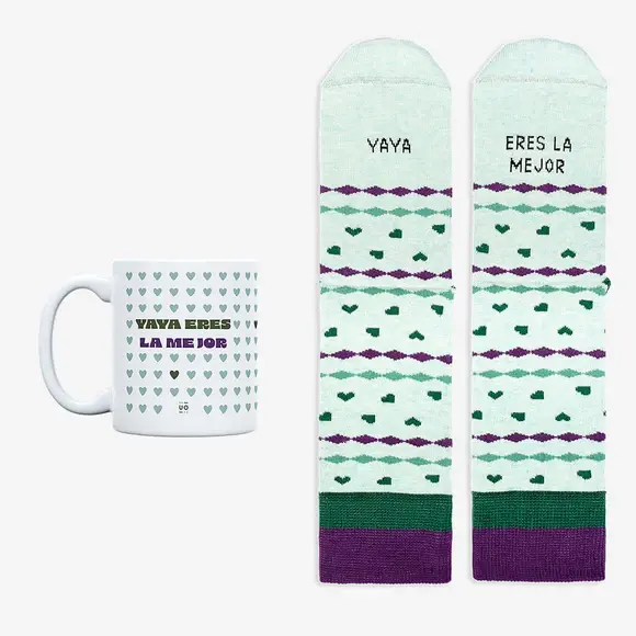 Kit Taza + Calcetines "Yaya eres la Mejor" - UO