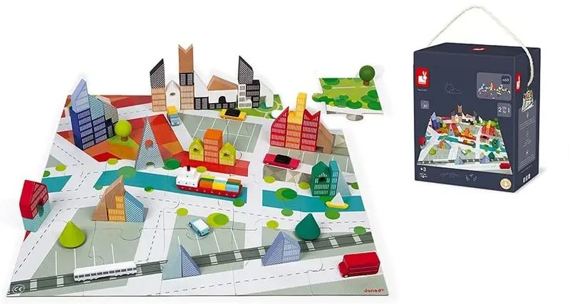 KUBIX SET 60 CUBOS PUZLE - Janod