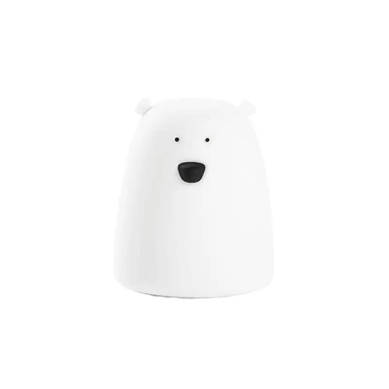 Lámpara de silicona Oso Blanco Pequeño