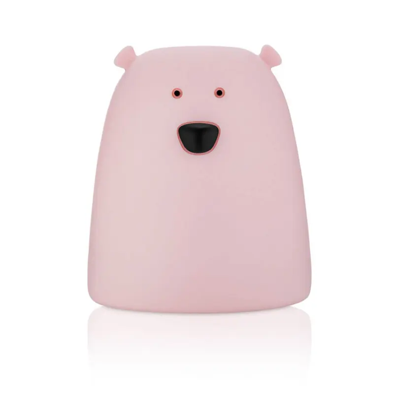 Lámpara de silicona Oso Rosa Pequeño