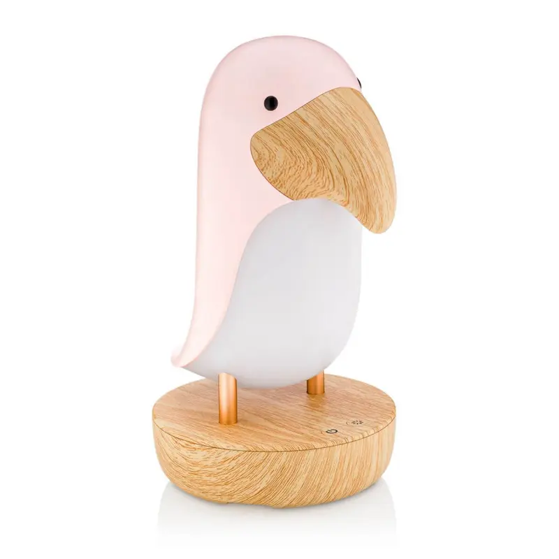 Lámpara Pájaro Rosa con altavoz