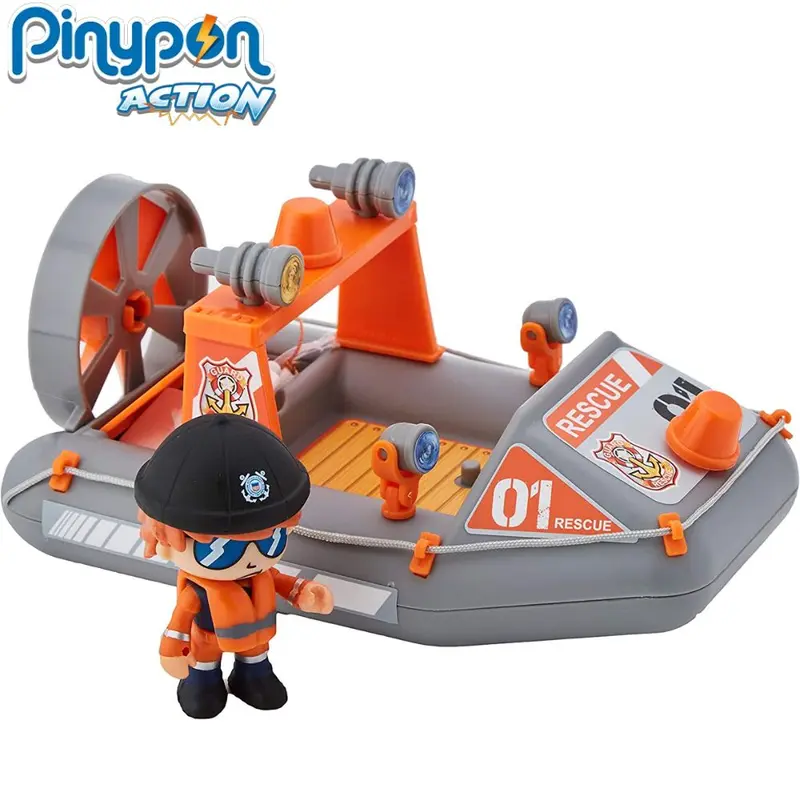Lancha de rescate policía Pinypon Action