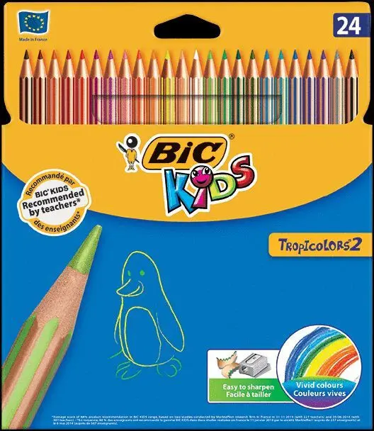 Lápices de colores 24 unidades - bic
