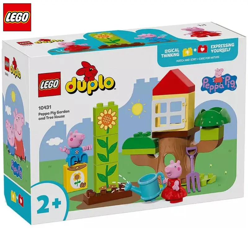 Lego Duplo 10431 jardín y casa del árbol Peppa Pig