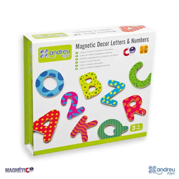 Letras y números magnéticas - andreu toys
