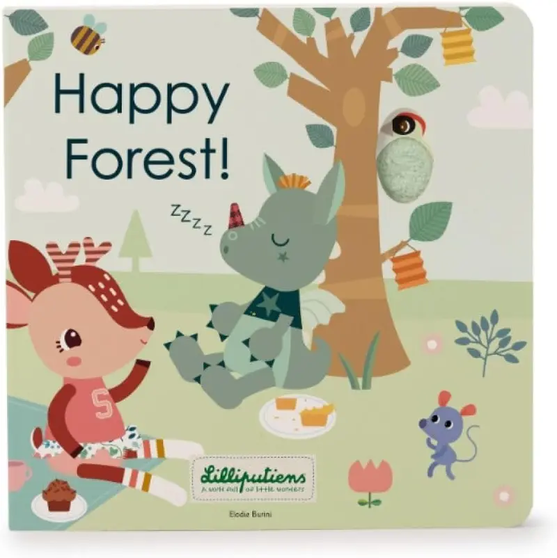 Libro de Texturas y Sonidos Happy Forest Lilliputiens | +18 Meses
