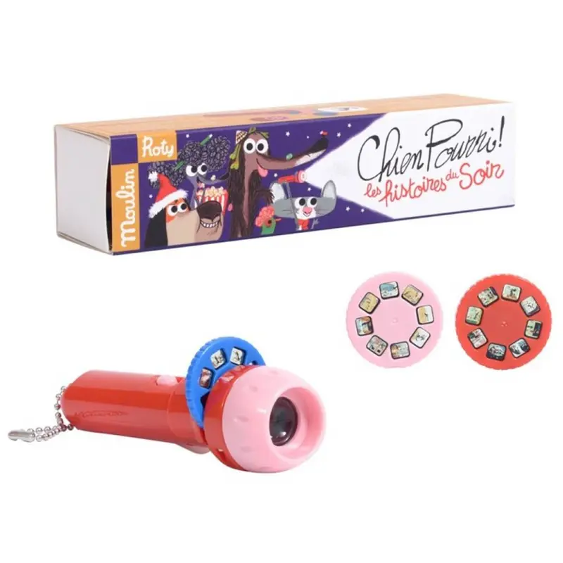 Linterna proyector de historias Perro apestoso