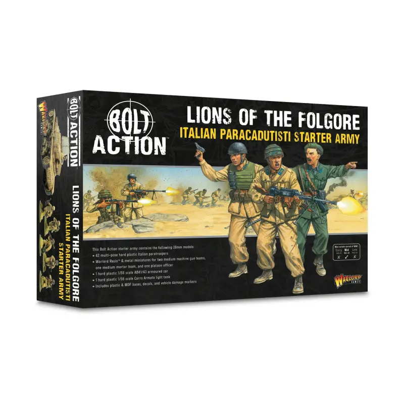 Lions of the Folgore - Italian Paracadutisti Starter Army