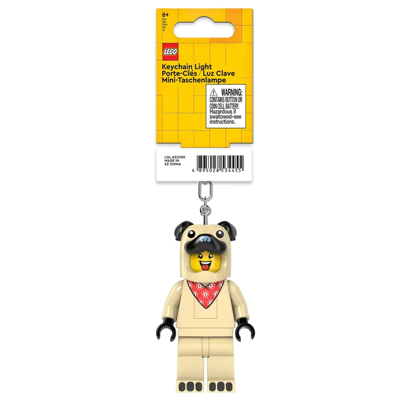 Llavero con linterna de carlino de LEGO® Minifigures