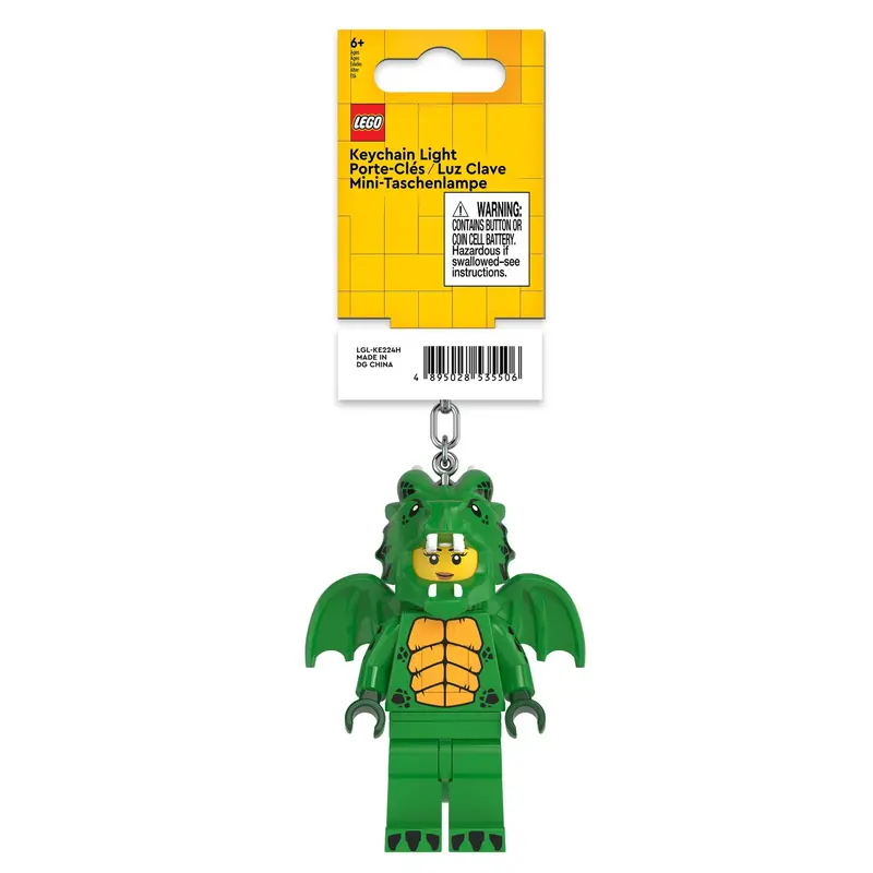 Llavero con linterna de dragón verde de minifiguras LEGO®