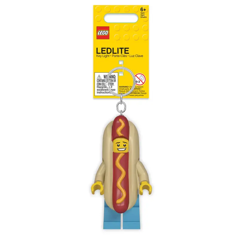Llavero con linterna de perrito caliente LEGO®
