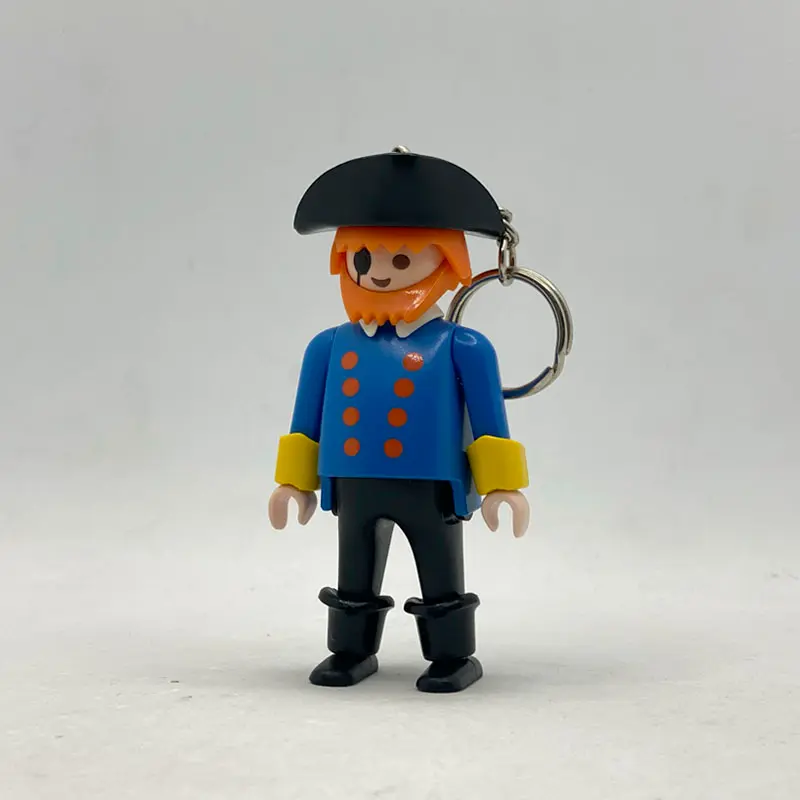 Llavero Playmobil Pirata Azul con Barba Pelirroja 7626
