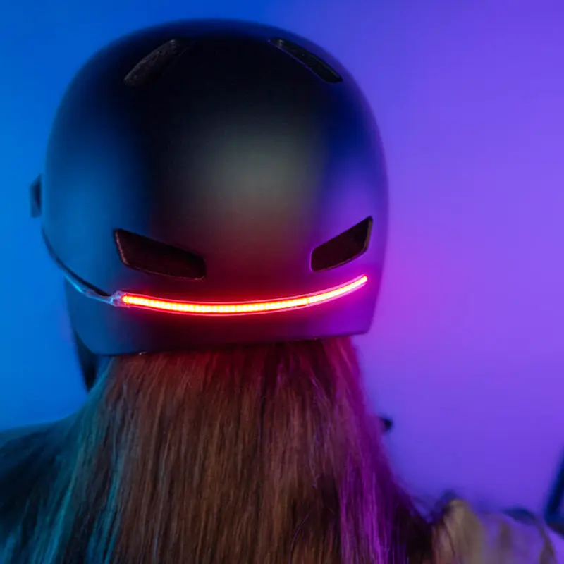 Luz roja para casco de bicicleta