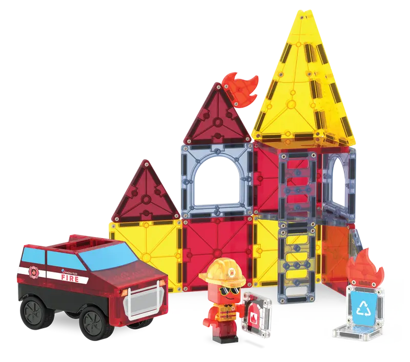 MAGNA-TILES Rescate de incendio Set 27 Piezas