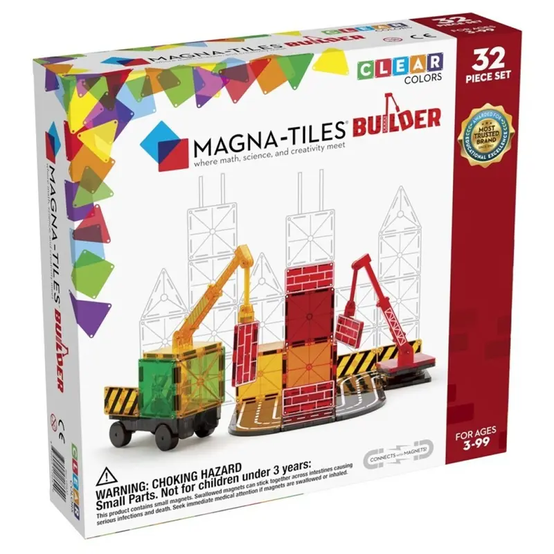MAGNA-TILES Zona de Construcción - Set 32 Piezas