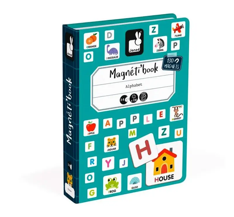 MagnetiBook Alfabeto en inglés Janod