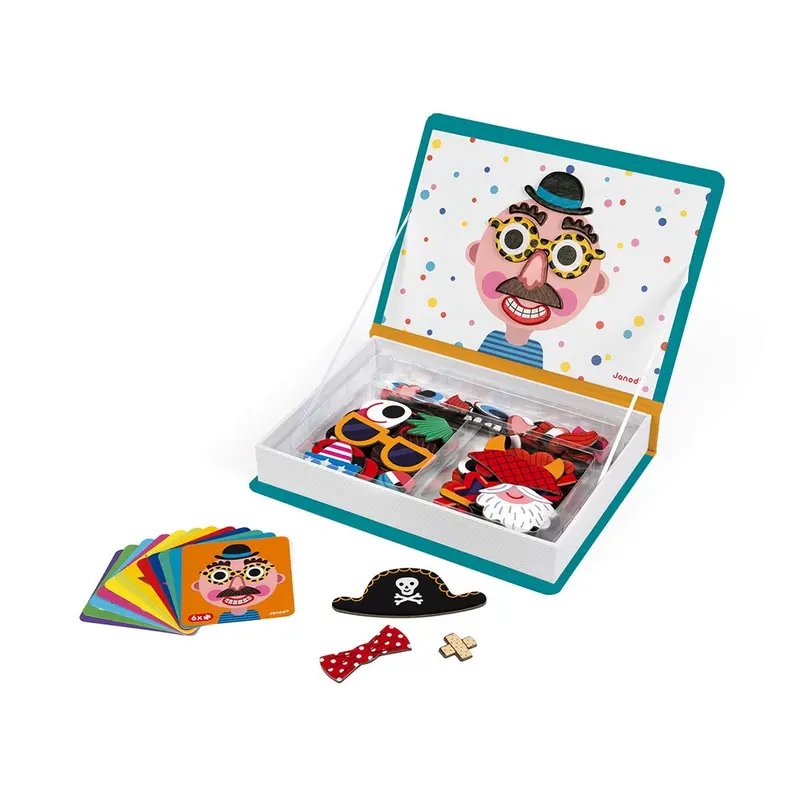 Magneti'book crazy faces chicos - janod 02716