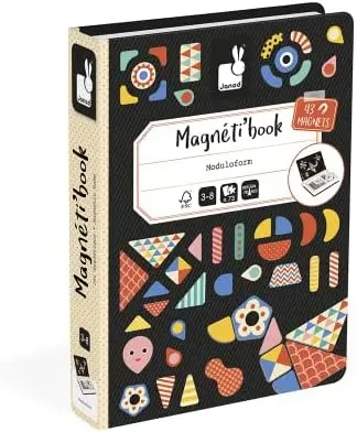 Magneti'Book Moduloform Janod | Juego Magnético Formas Geométricas 3-8 Años