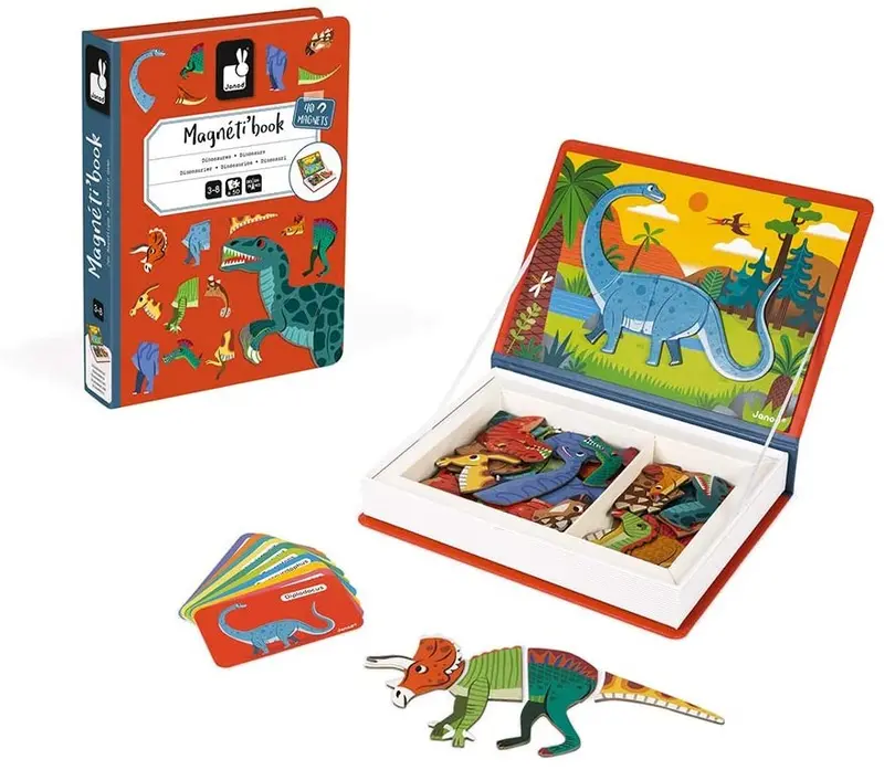 Magnetic book dinosaurios - janod 02590