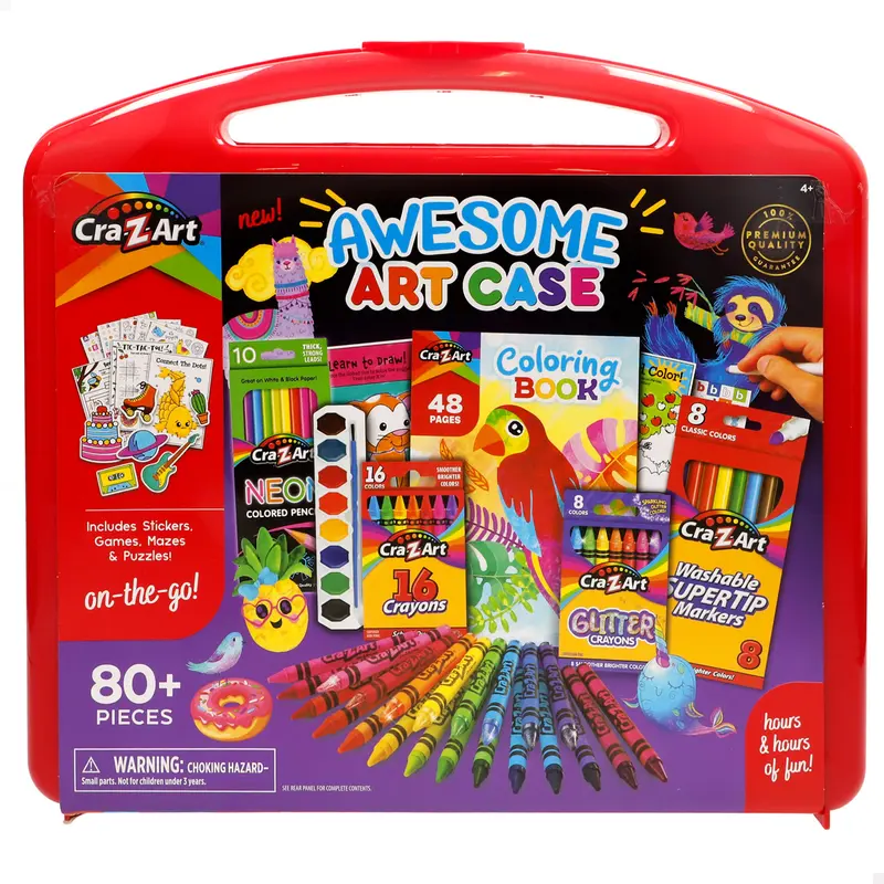 Maletín artístico con colores y actividades Cra-Z-Art